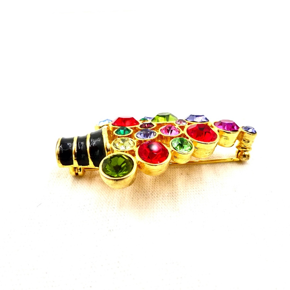 JOAN RIVERS Pin Brooch Christmas Tree Vintage - Picture 5 of 7